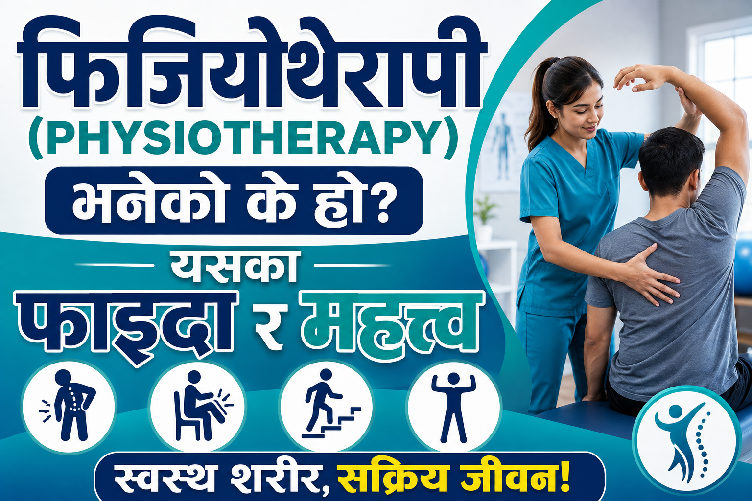 फिजियोथेरापी (Physiotherapy) भनेको के हो? यसका फाइदा र महत्त्व